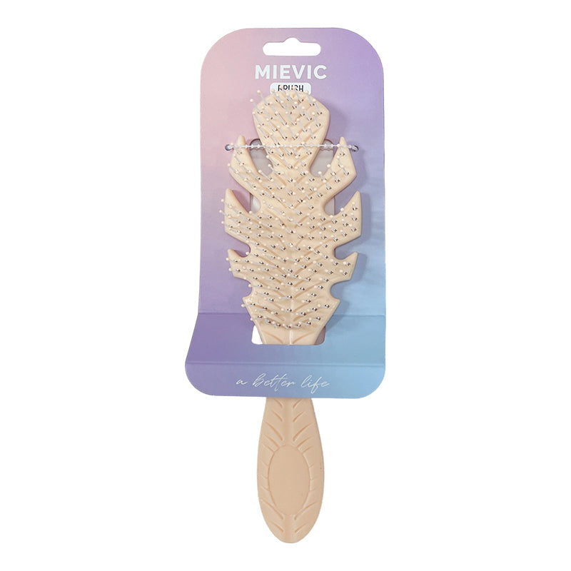 Brosse à Cheveux Detangling Leaf Hair Brush - Orange