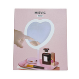 Heart Shape Table Makeup Mirror White