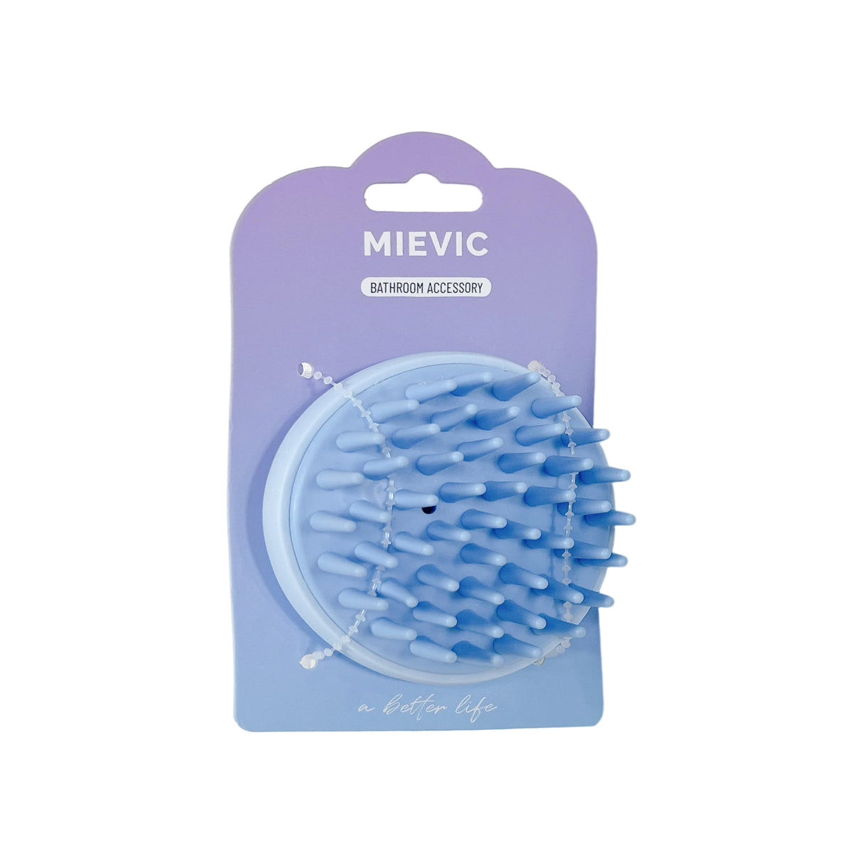 Brosse de Bain en Silicone Bleue