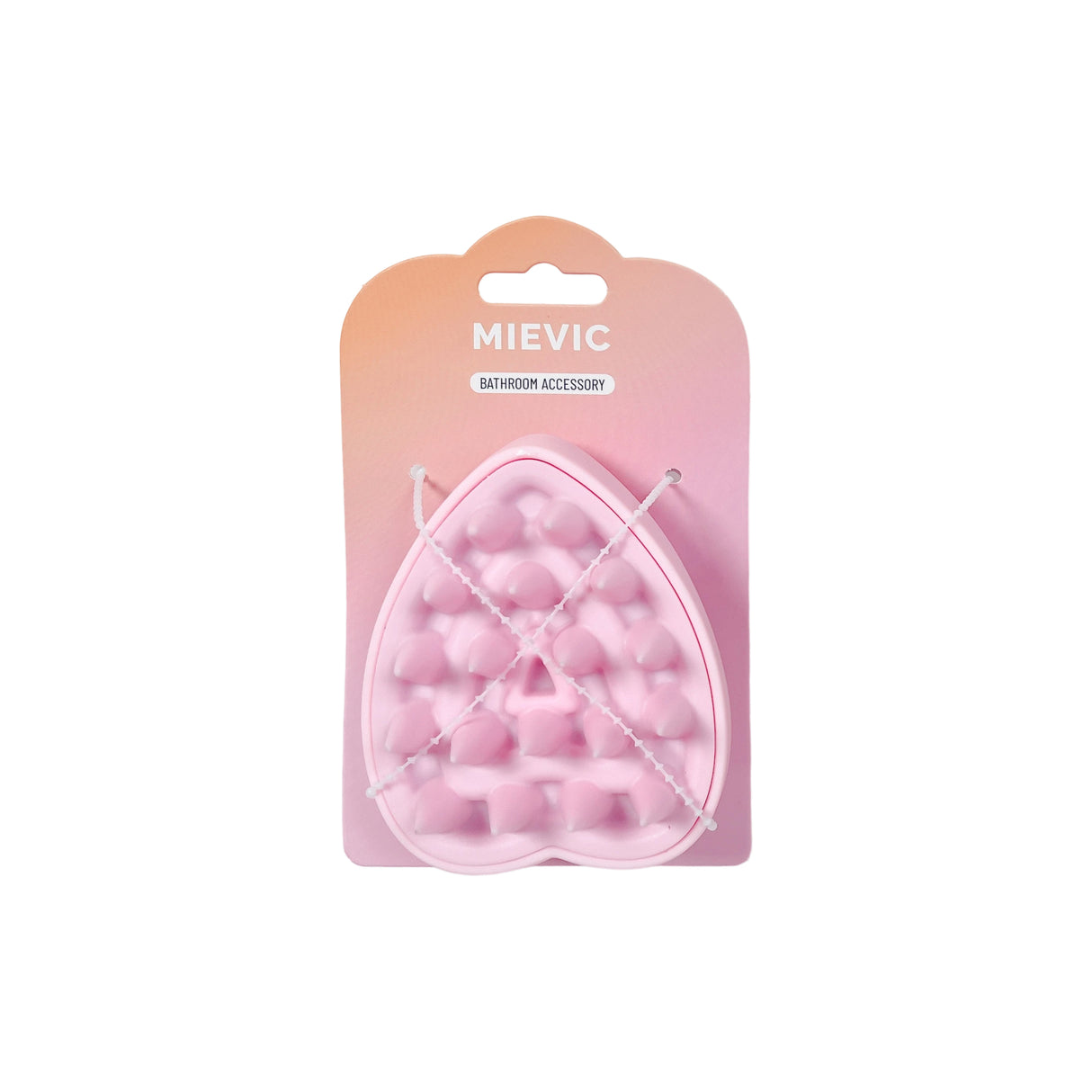 Brosse Silicone Bain Cœur Rose