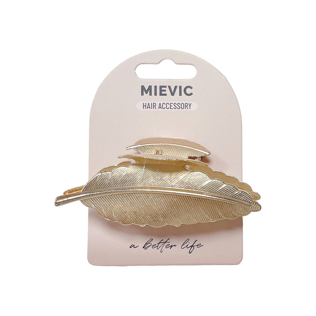 Pince à Cheveux Maxi Leaf Hair Claw - Doré