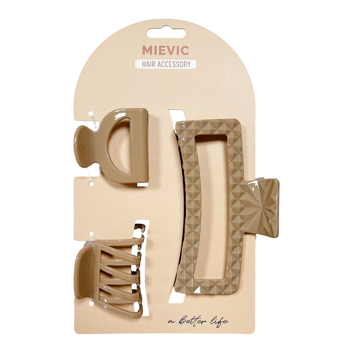 Hair claw SET NUDE SERIES 3pcs