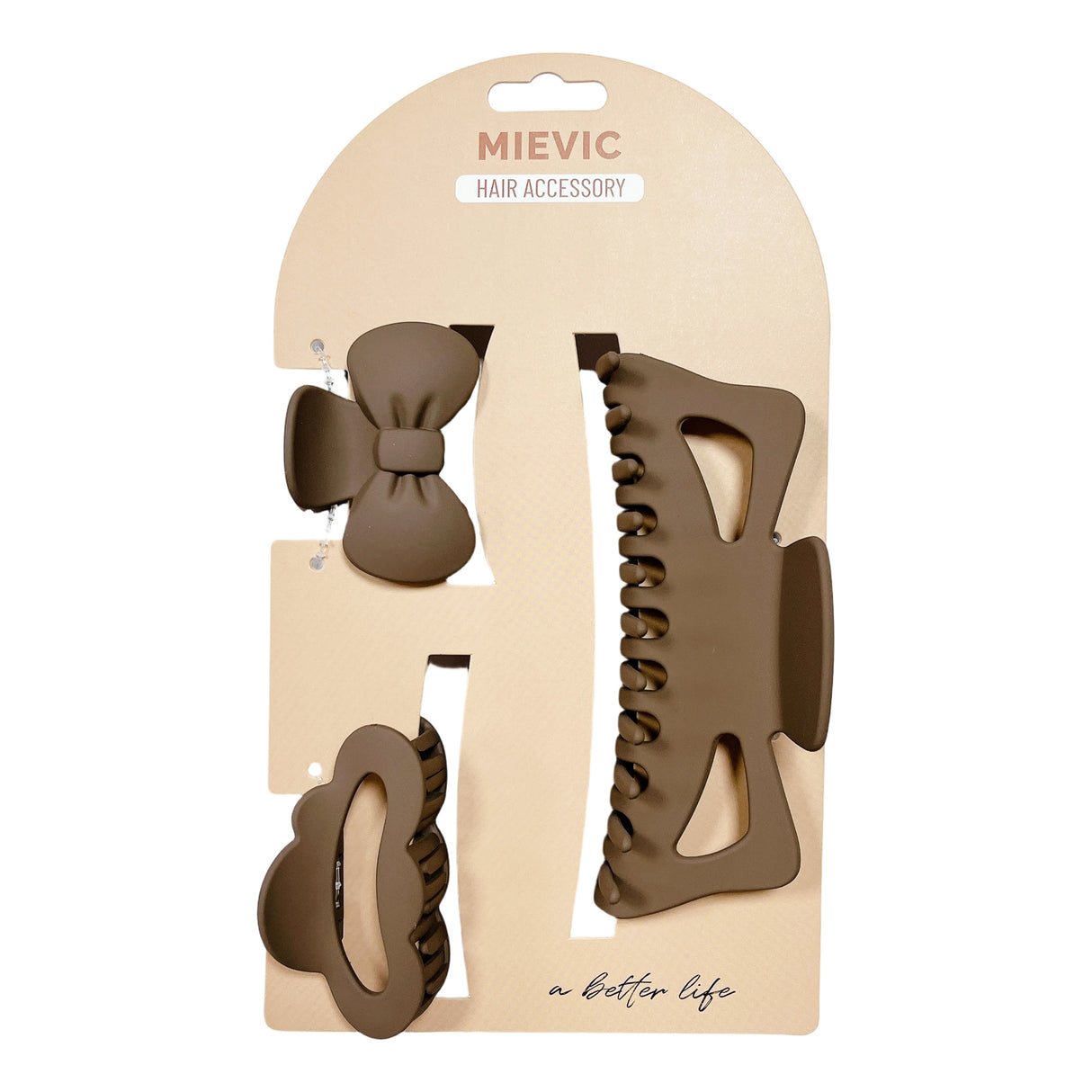 Ensemble Pinces à Cheveux 3 pcs Série Nude