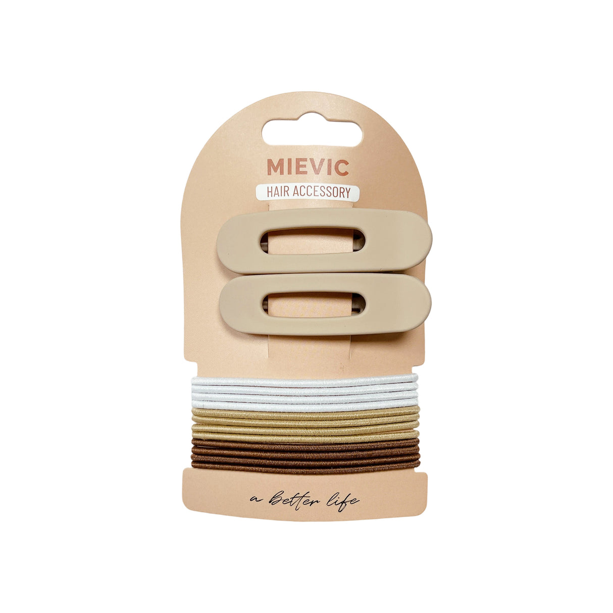 Hair clip with elastic band NUDE SERIES