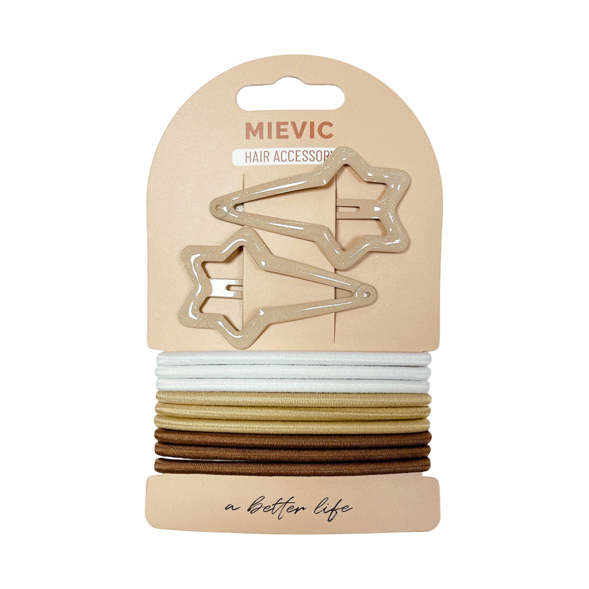 Barrette avec Élastique Série Nude