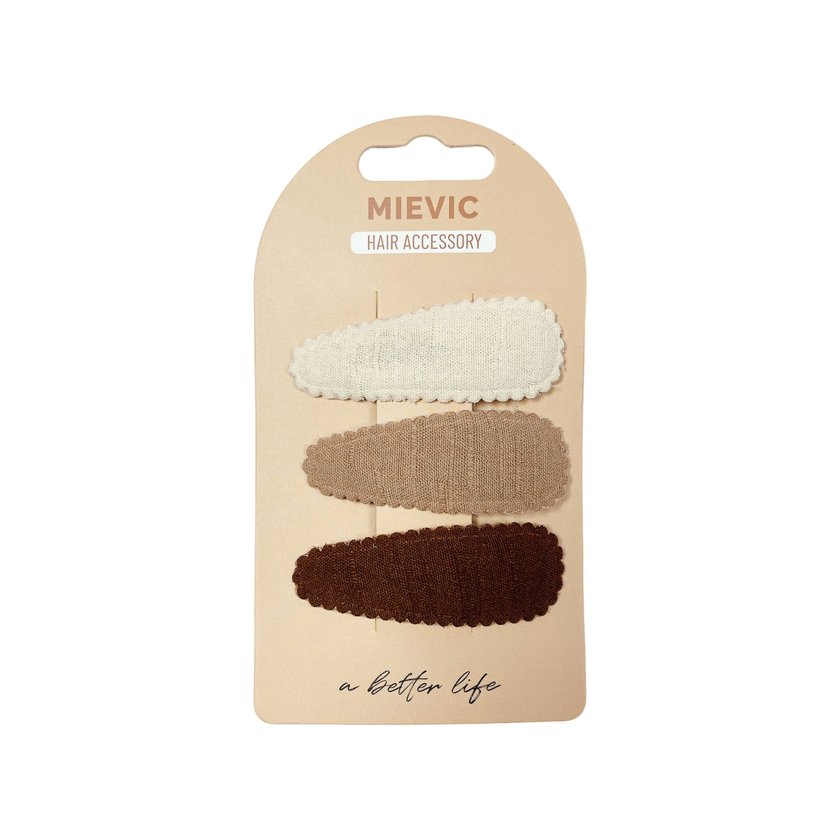 Barrettes 3 pcs Série Nude