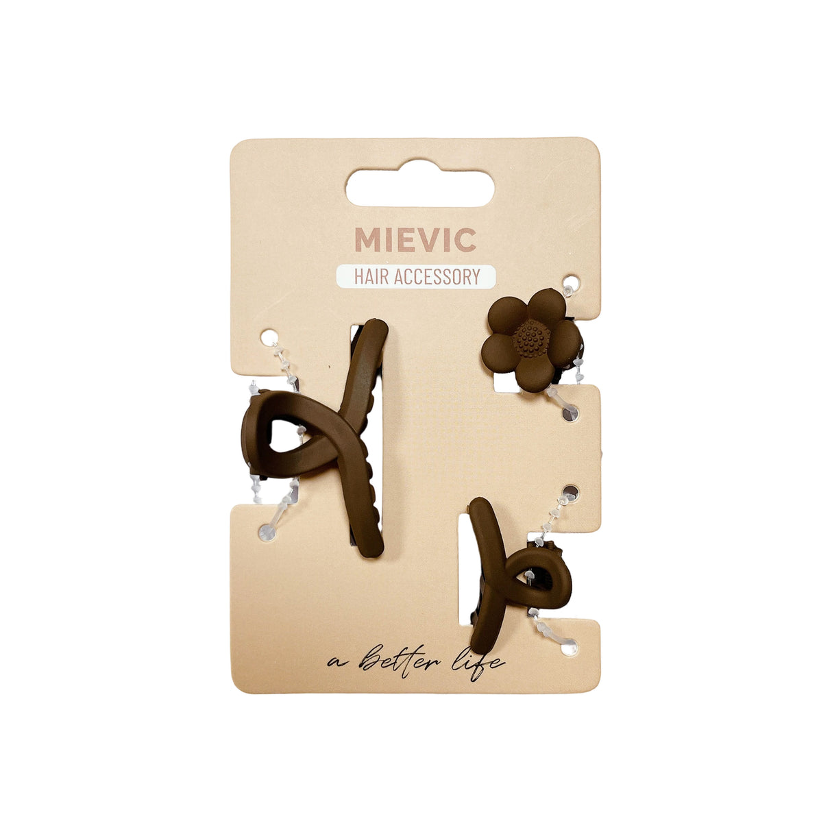 Pince à Cheveux 3 pcs Série Nude