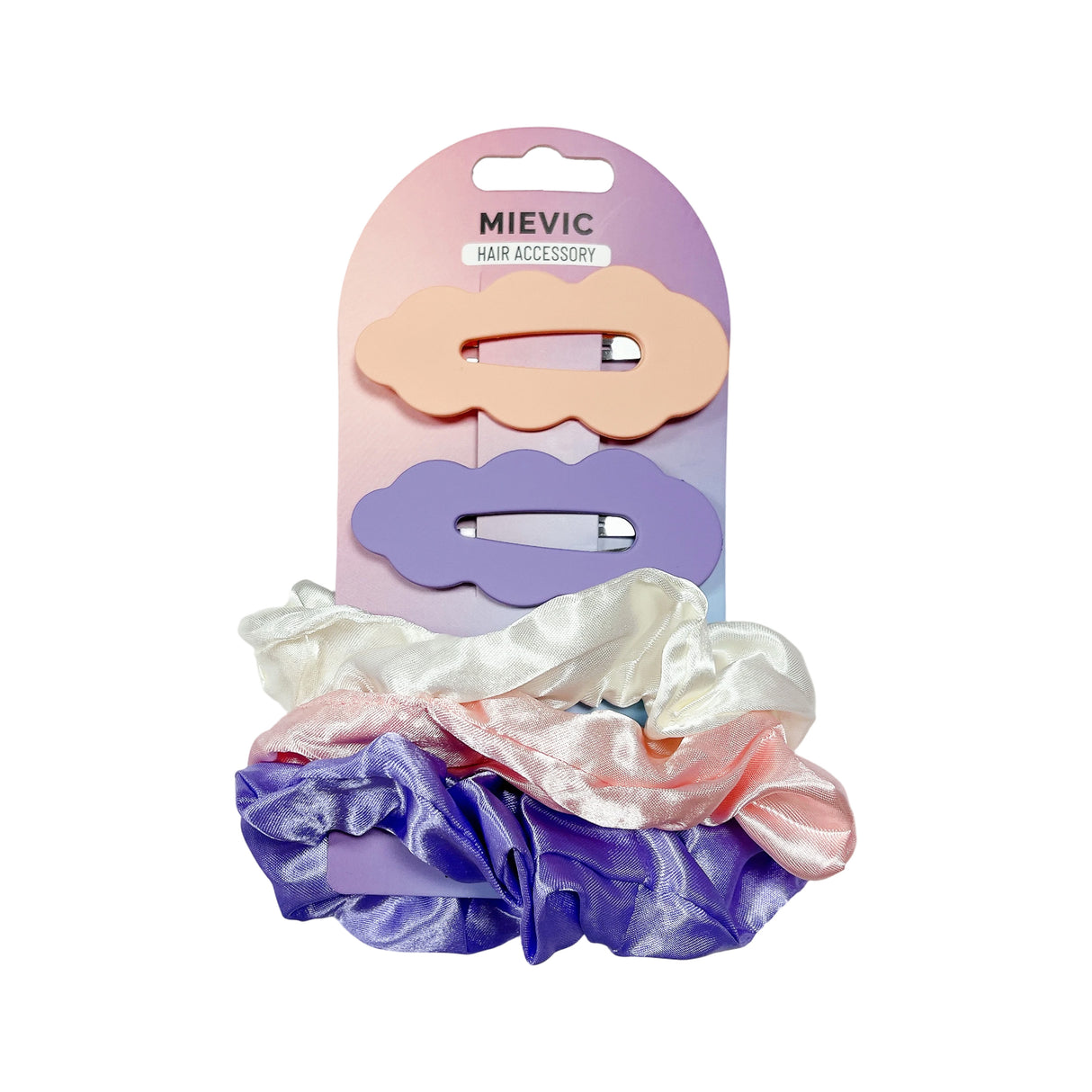 Hair clip with scrunchie PASTEL SERIES