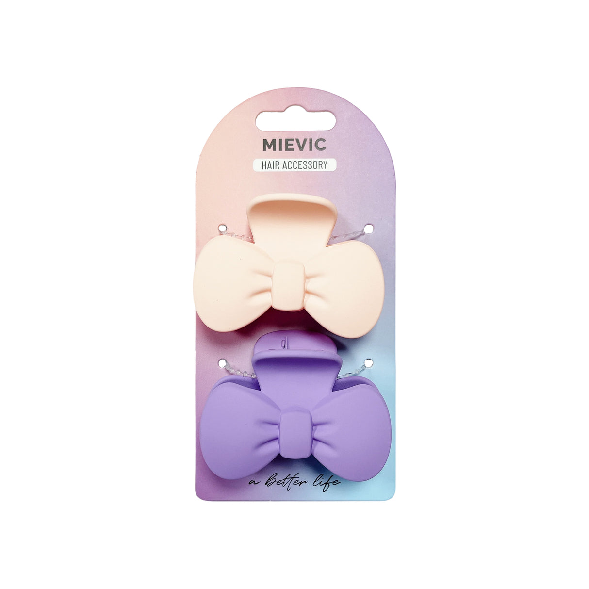 Bow Hair claw PASTEL SERIES 2pcs