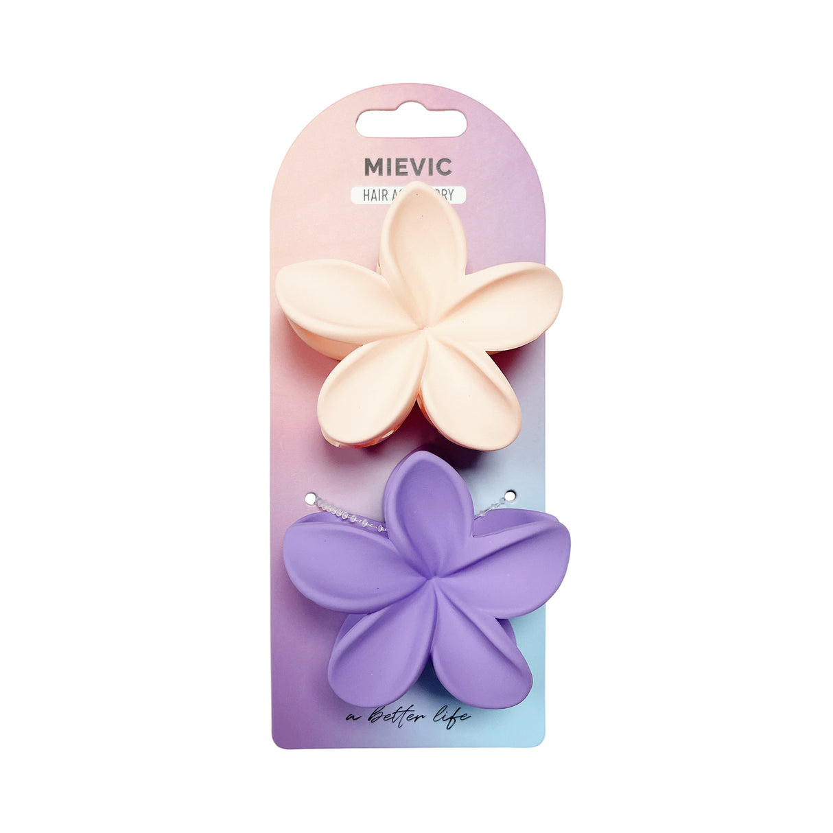 Hawaii Hair claw PASTEL SERIES 2pcs