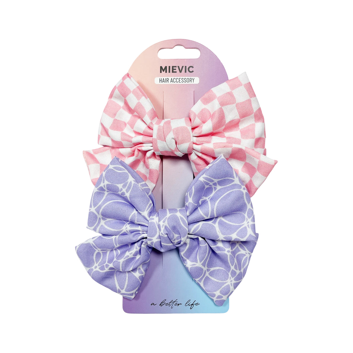vintage bow Hair clip PASTEL SERIES 2pcs