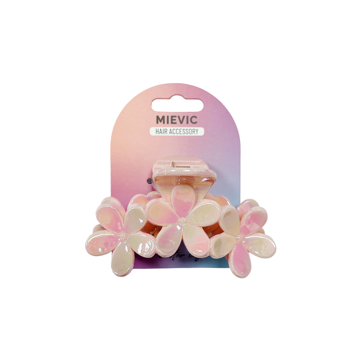 4 flower Hair claw PASTEL SERIES