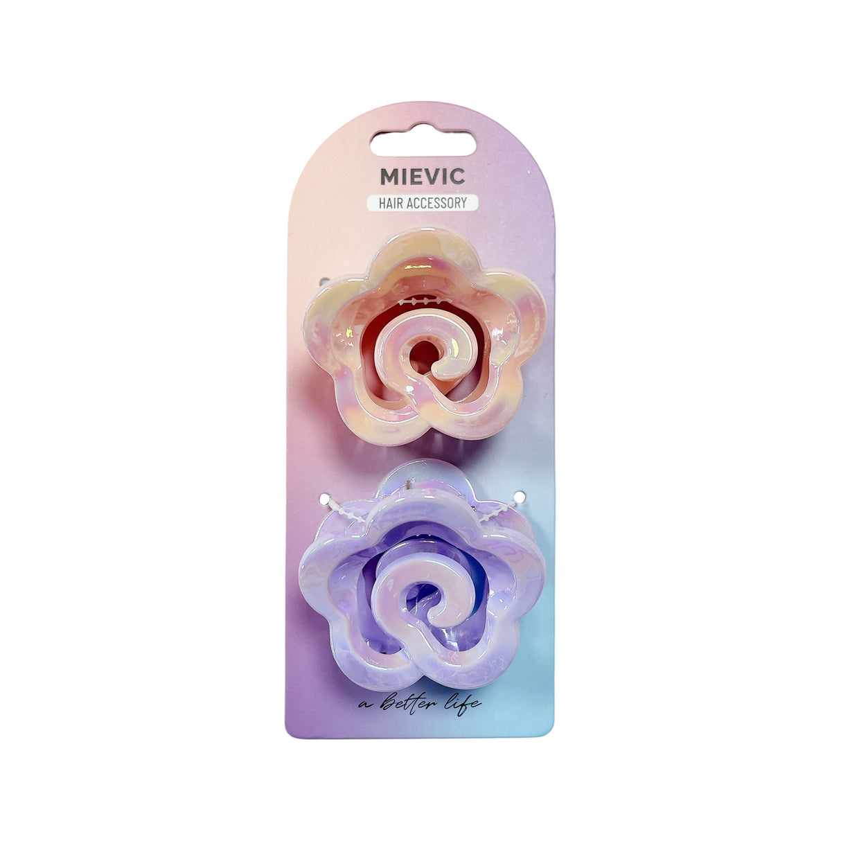 Floral Hair claw PASTEL SERIES 2pcs