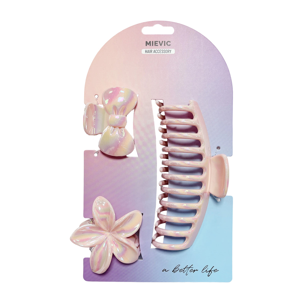 Pince à Cheveux 3 pcs Série Pastel
