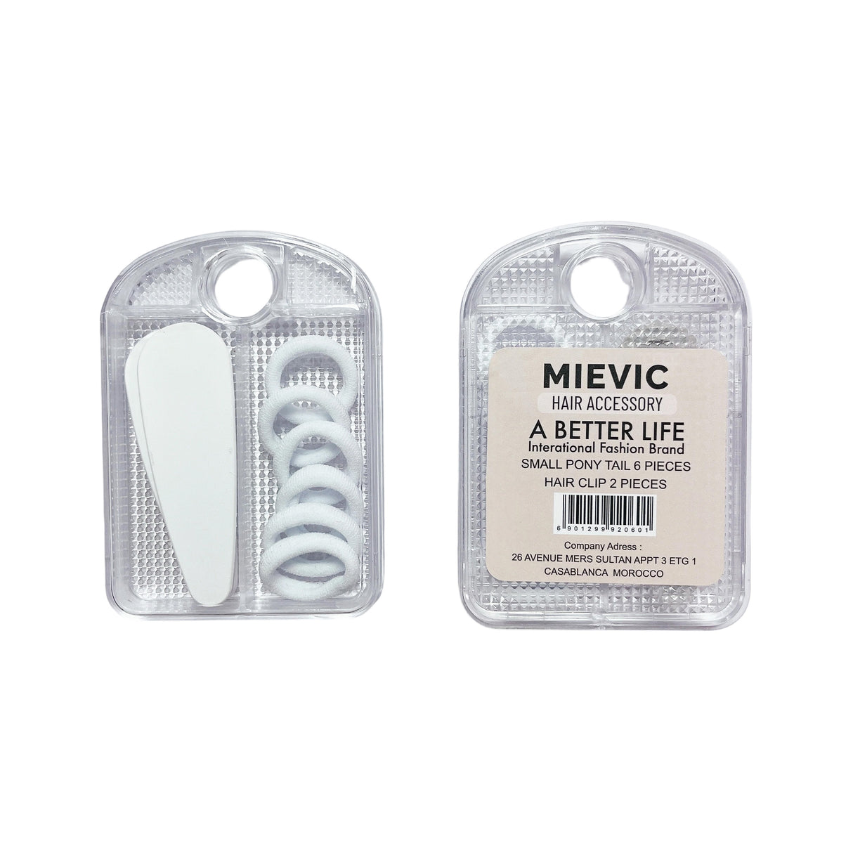 Hair accessories set white PASTEL SERIES
