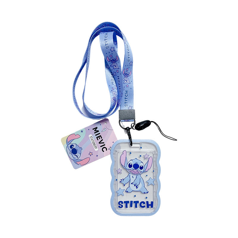 Porte-Badge Tour de Cou Bleu Édition Stitch