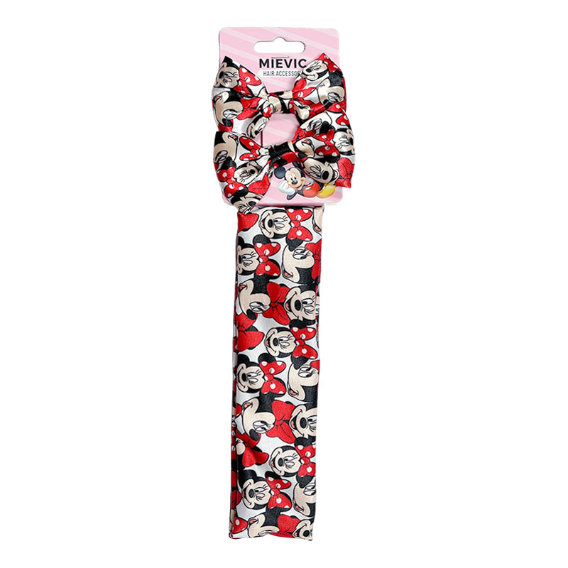 Barrette et Head Wrap Minnie Mickey Mouse