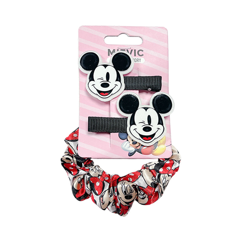 Set Barrette et Chouchou Minnie Mickey Mouse