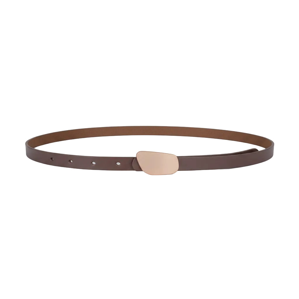 Ceinture Moderne Pu Leather Belt SP48602 - Marron