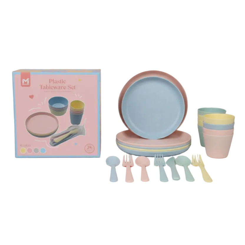 Ensemble de Vaisselle en Plastique