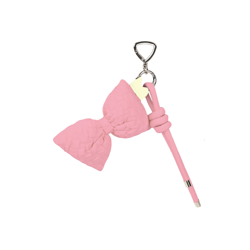 Bijou de téléphone nœud - Rose