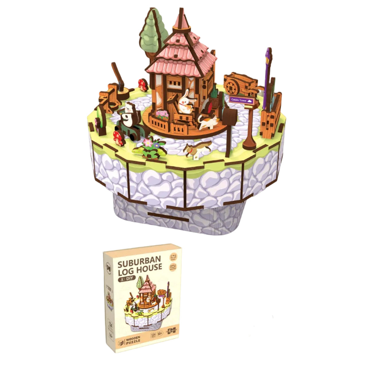 Puzzle 3D en Bois Boîte à Musique