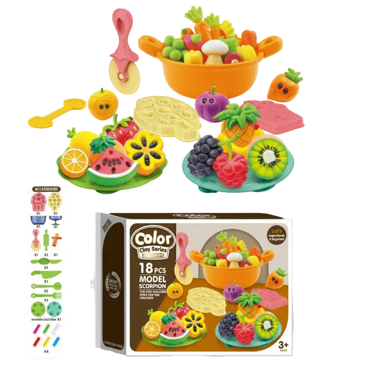 Fruit colored clay DIY