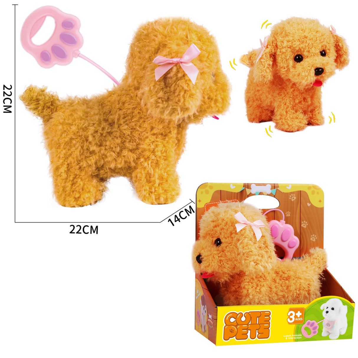 Chien Peluche Marchant à Fil