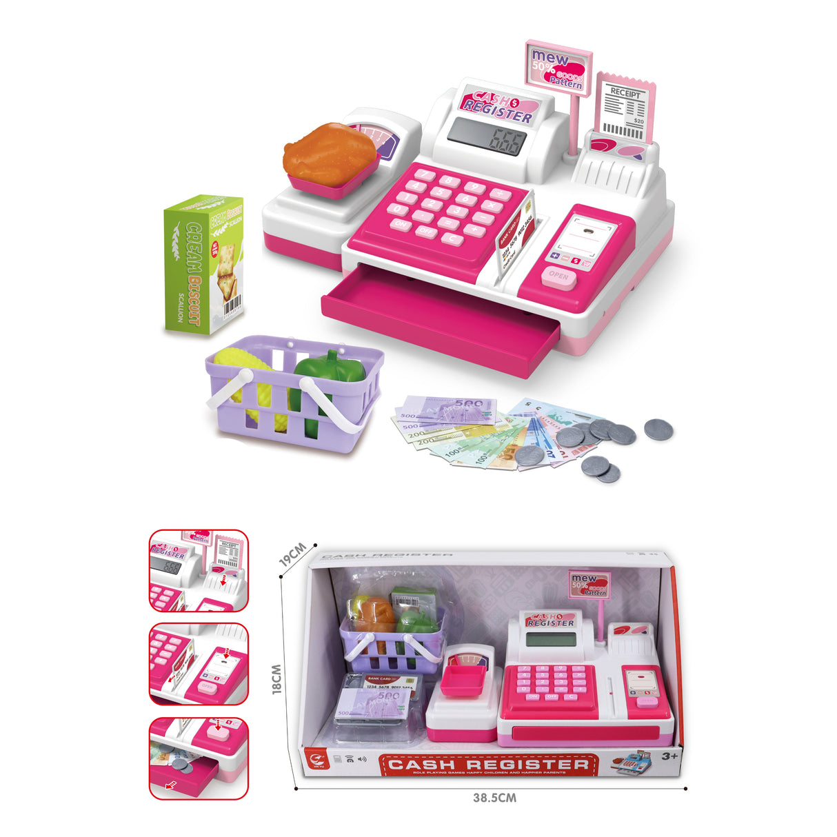 Caisse Enregistreuse Rose