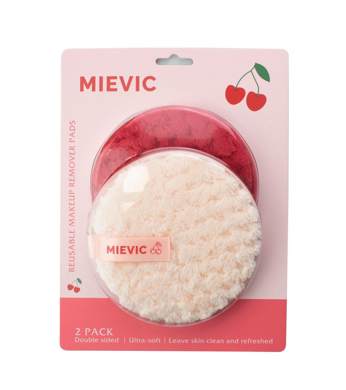 Disques nettoyants visage Rouge Série Cherry Babe