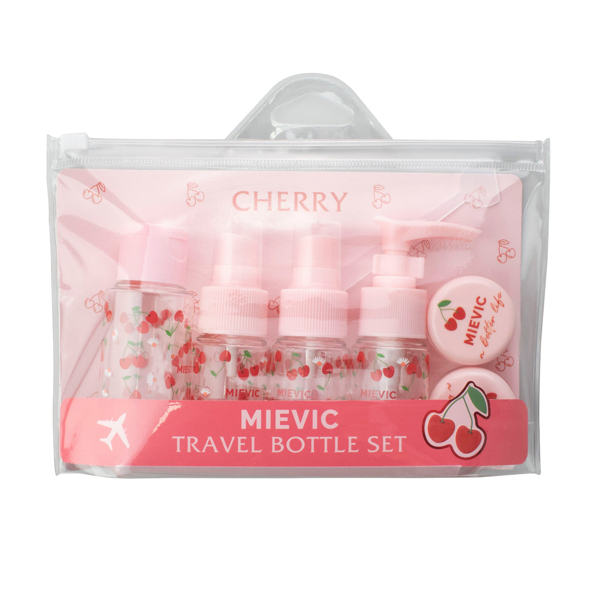 Set de flacons de voyage Rouge Série Cherry Babe