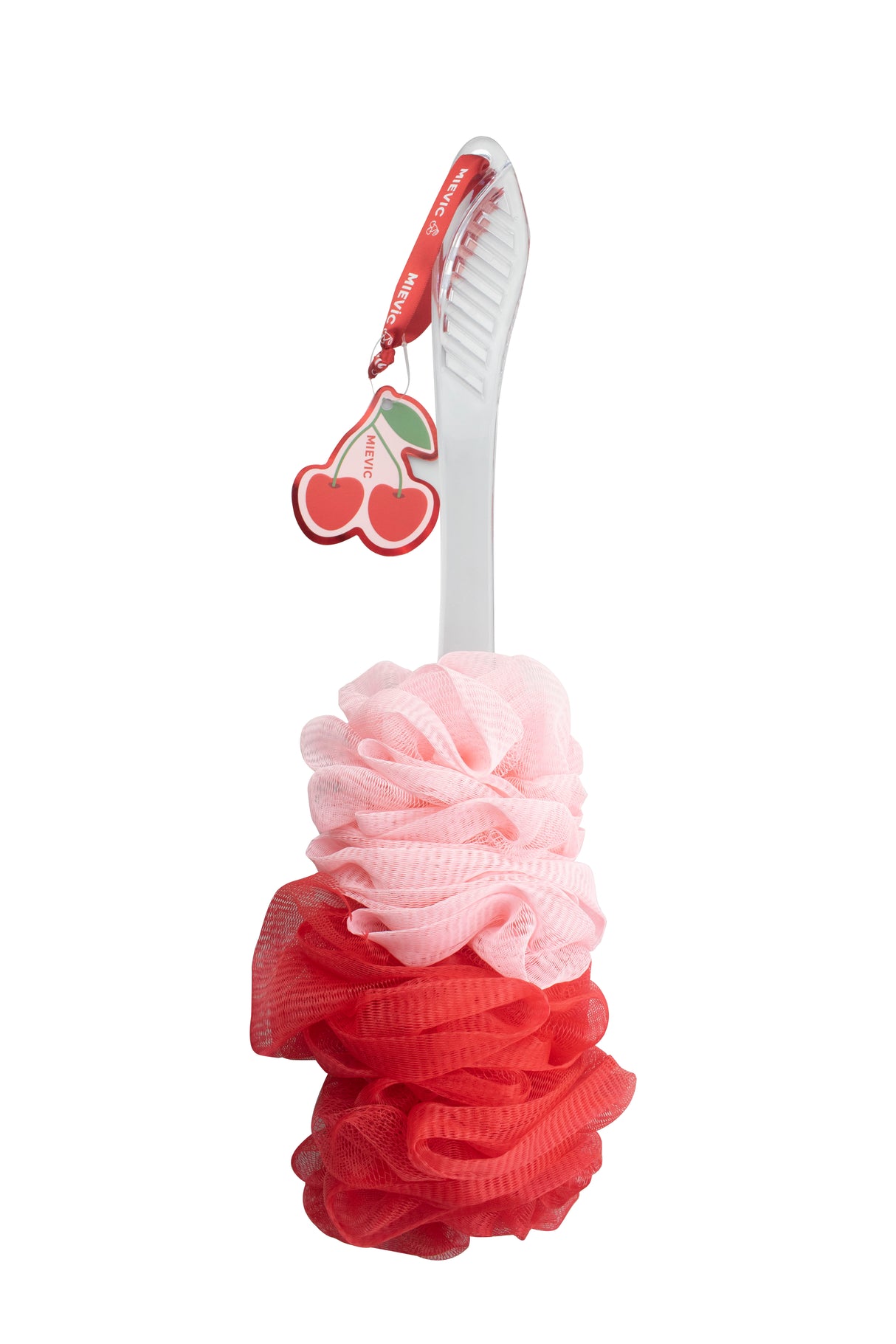 Éponge de bain pour le dos Rouge Série Cherry Babe