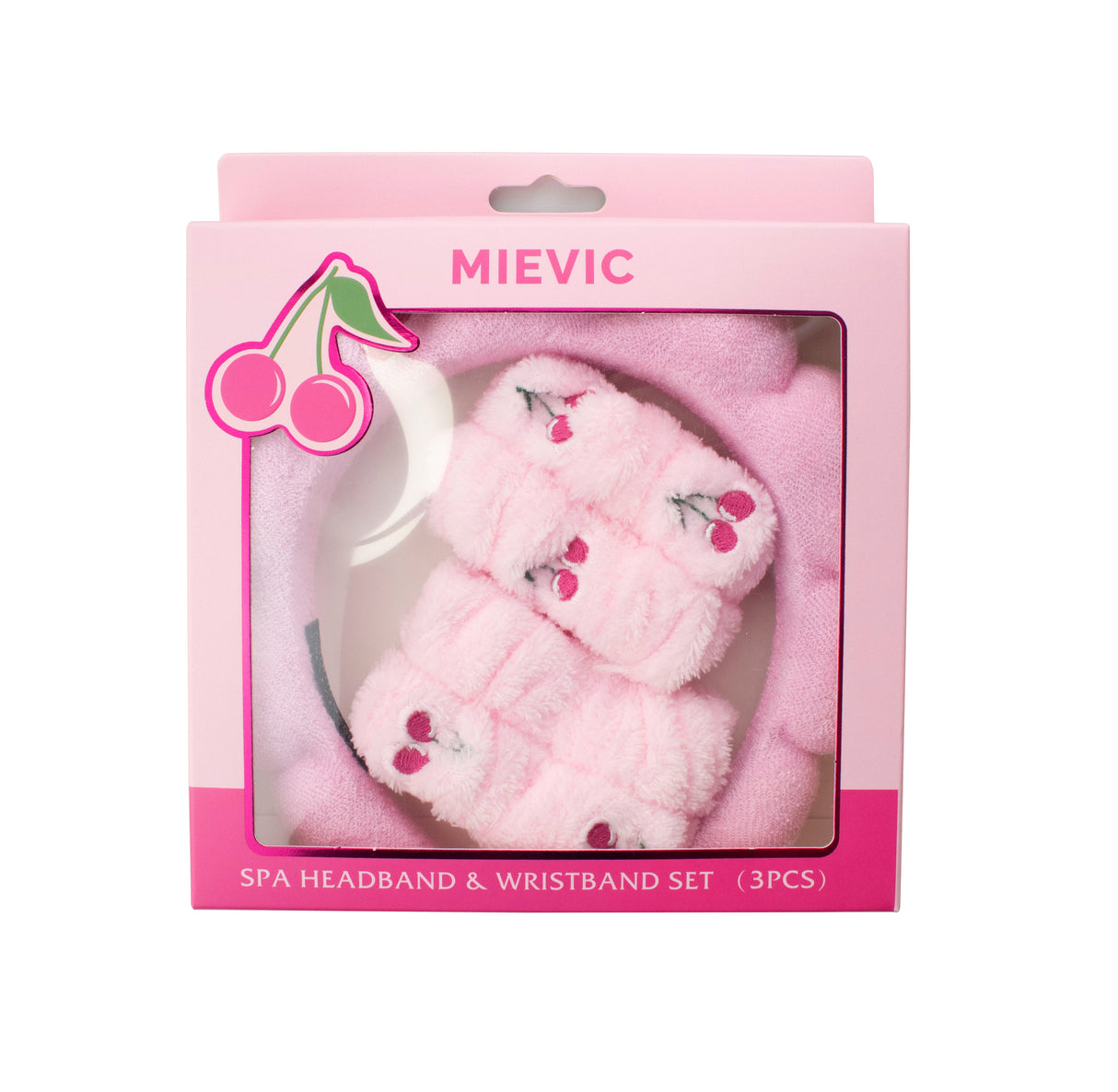 Set de bandeaux Rose Série Cherry Babe