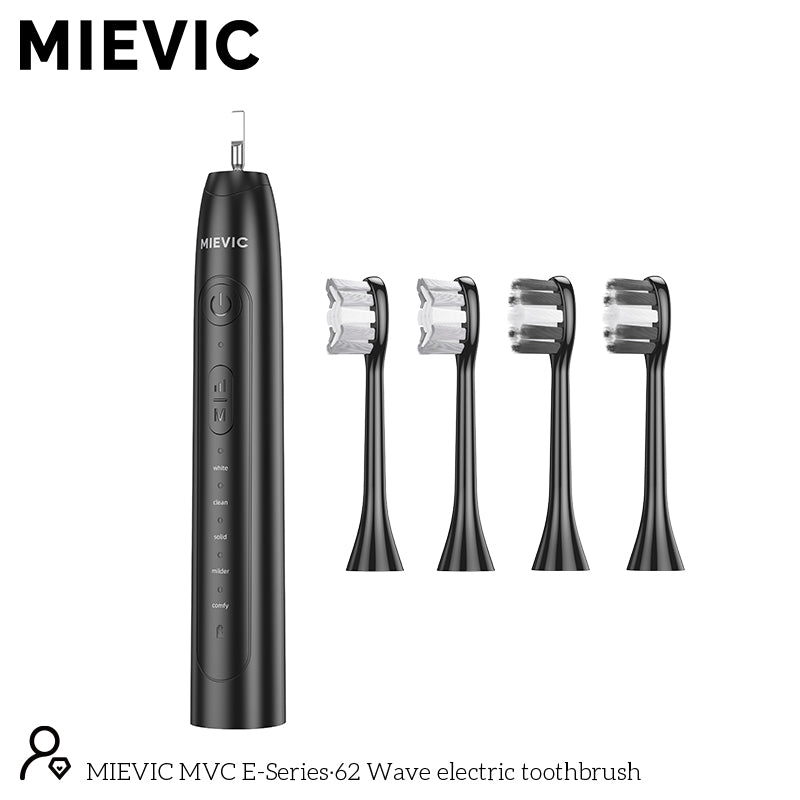 Brosse à dents électrique avec nettoyage intelligent noir