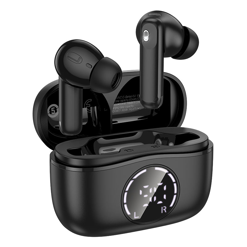 Écouteurs Bluetooth sans fil avec réduction de bruit ANC+ENC - Noir