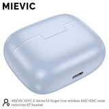 Écouteurs Bluetooth sans fil avec réduction de bruit ANC+ENC bleu