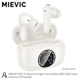 Écouteurs Bluetooth sans fil avec réduction de bruit ANC+ENC blanc