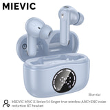 Écouteurs Bluetooth sans fil avec réduction de bruit ANC+ENC bleu