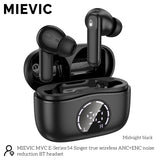 Écouteurs Bluetooth sans fil avec réduction de bruit ANC+ENC - Noir