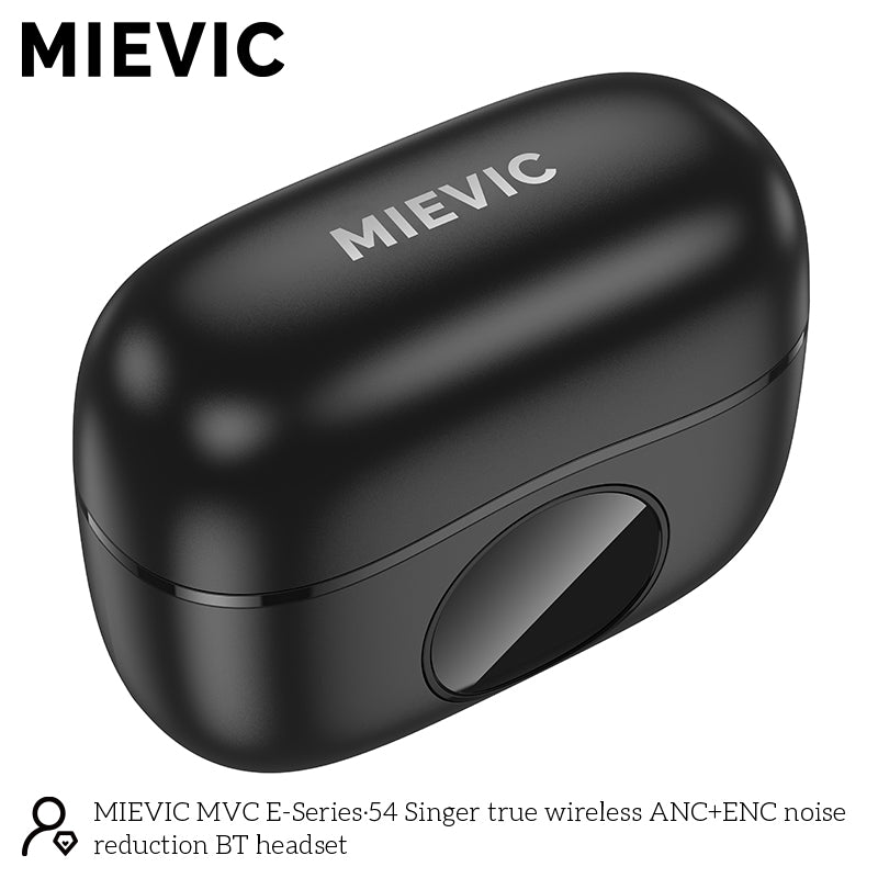 Écouteurs Bluetooth sans fil avec réduction de bruit ANC+ENC - Noir