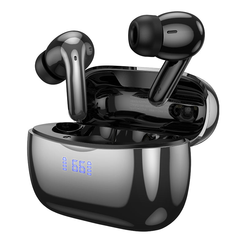 Écouteurs Bluetooth True Wireless avec réduction de bruit ANC+ENC noir émaillé