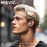 Écouteurs Bluetooth True Wireless avec réduction de bruit ANC+ENC noir émaillé