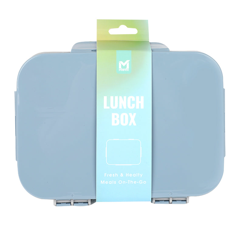Boîte à déjeuner rectangulaire en plastique - bleu