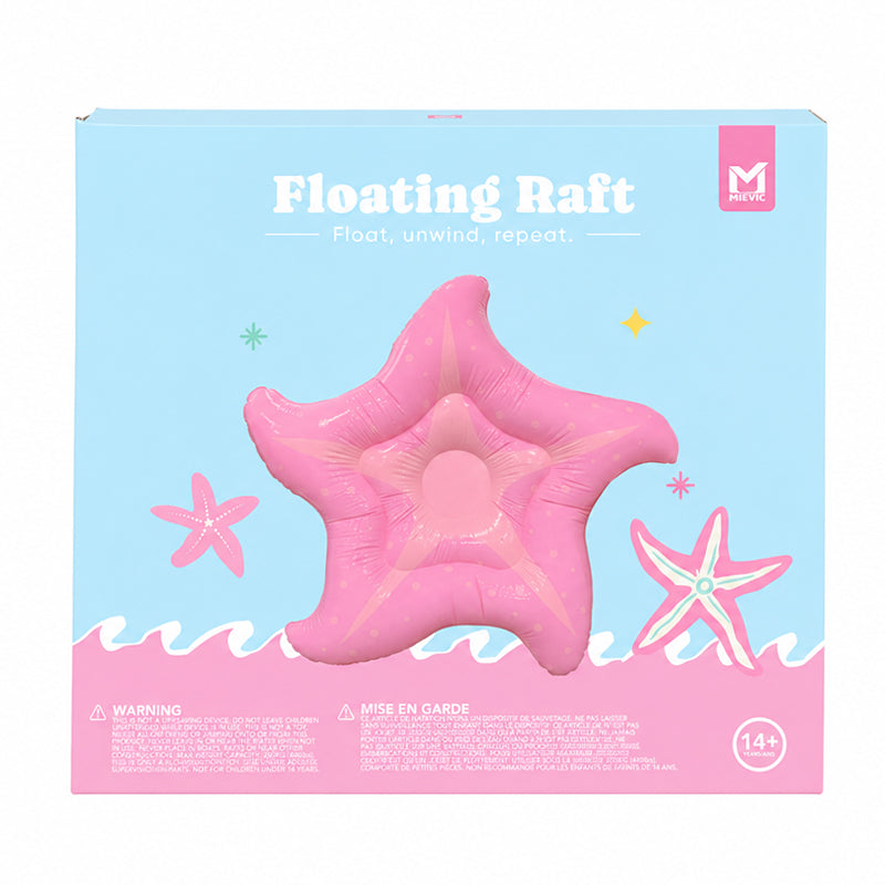 Matelas Flottant Gonflable Étoile - Rose