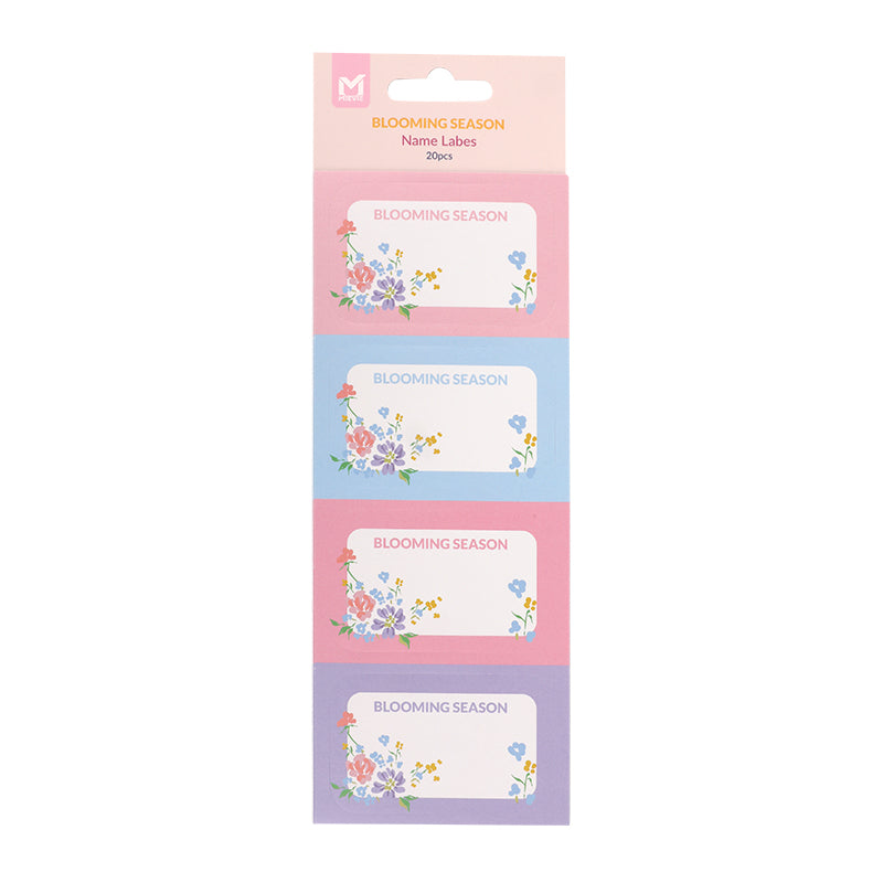 Set de 20 Étiquettes pour Bagages – Bloom Season BTS26