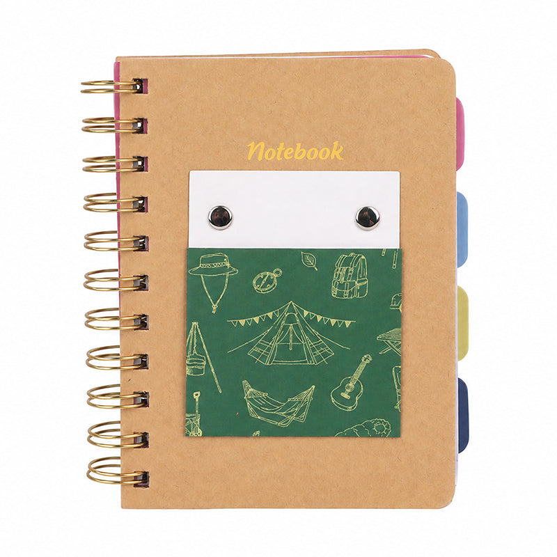 Carnet à spirales avec intercalaires