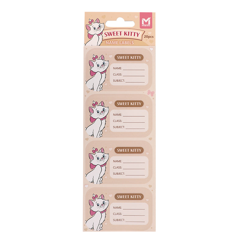Set de 20 Étiquettes Autocollantes Beige - Marie