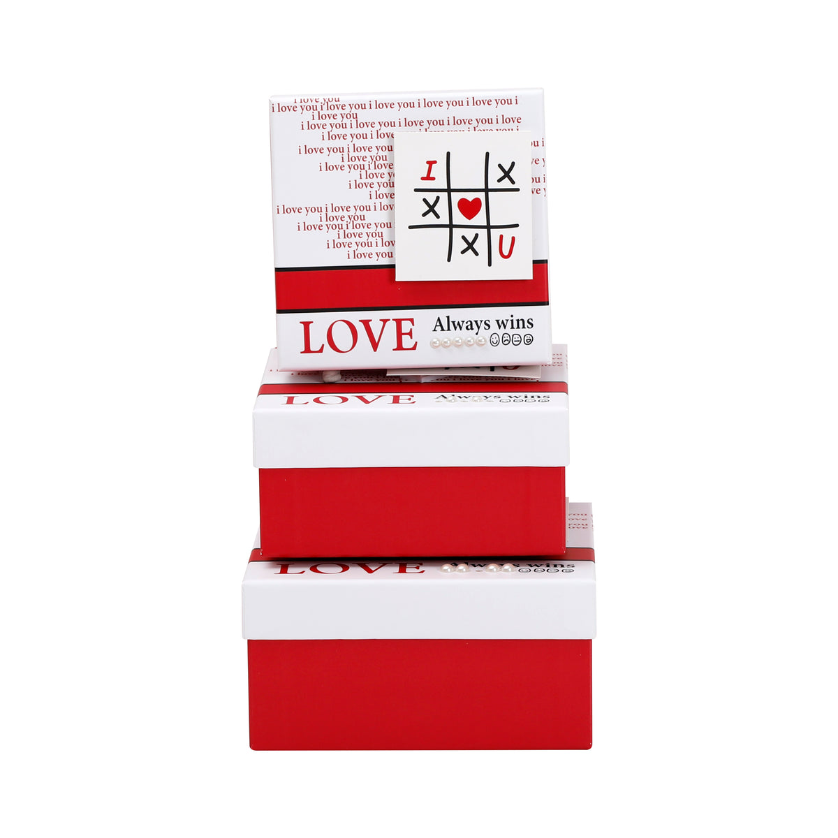 Boîte Cadeau Love Letter – 15 × 15 × 6,5 cm