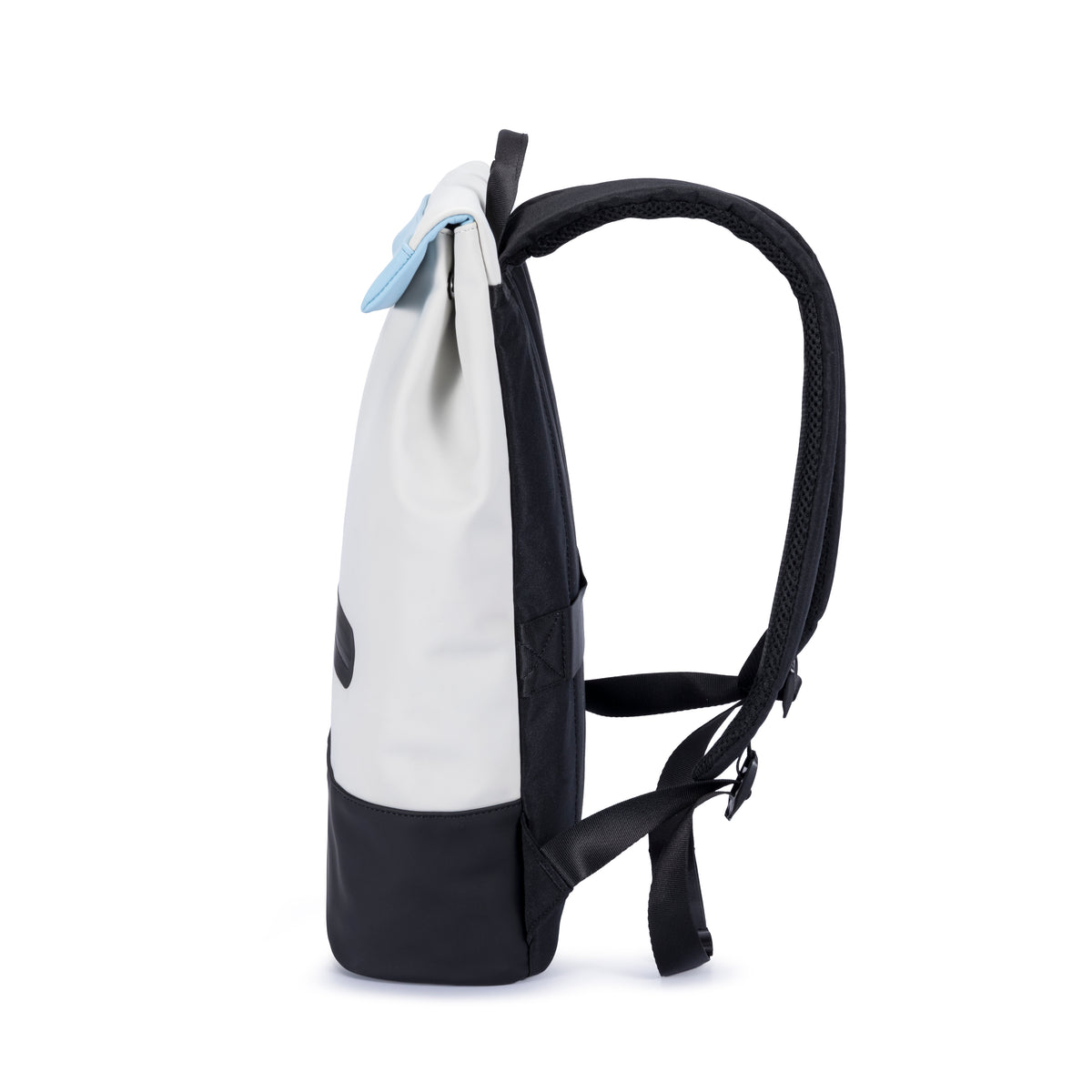 Sac à Dos pour Ordinateur en Similicuir PU Bleu – Roll Top