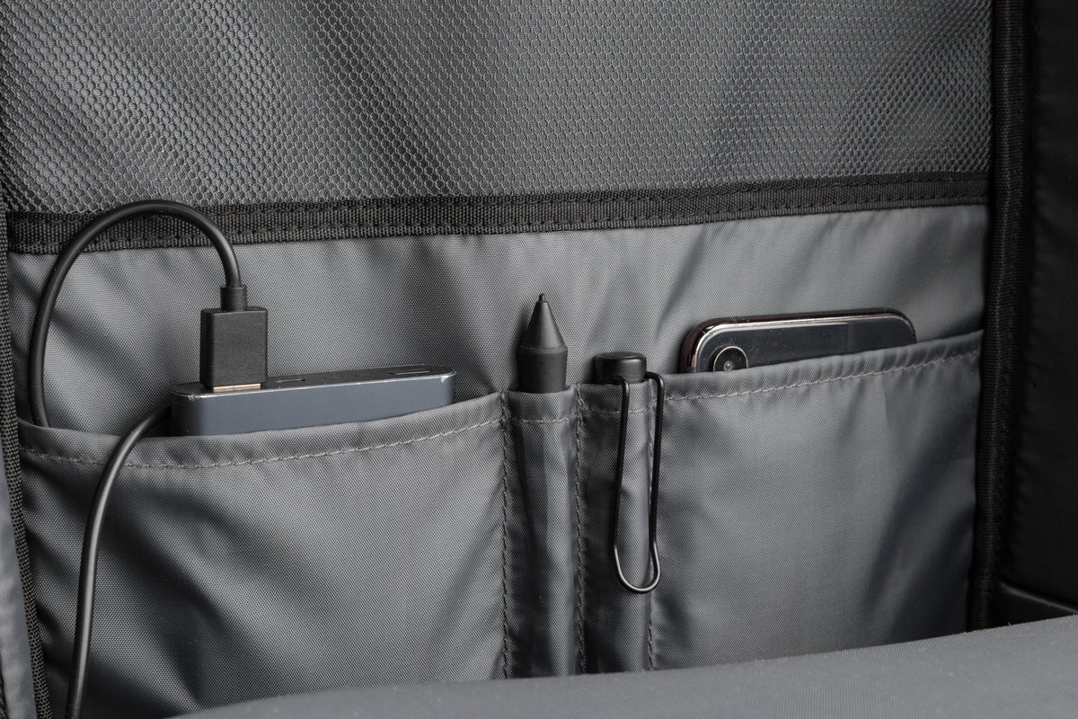 Sac à Dos Professionnel pour Ordinateur – Noir avec Coque Rigide